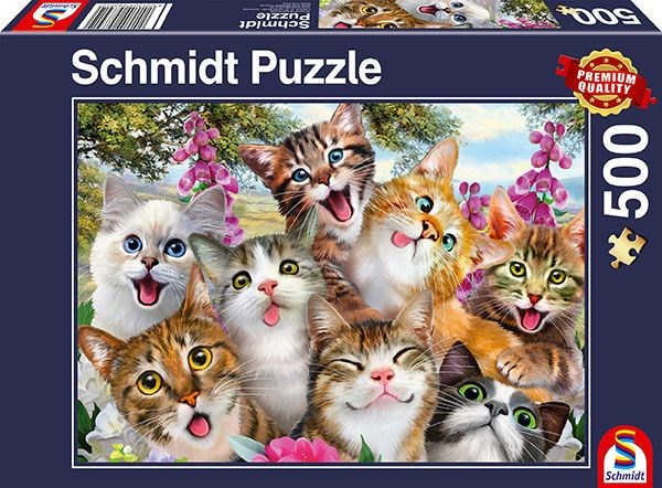 Schmidt Spiele (58391) - "Cat Selfie" - 500 pièces