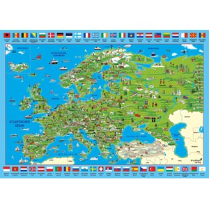 Schmidt Spiele (58373) - "Discover Europe" - 500 pièces