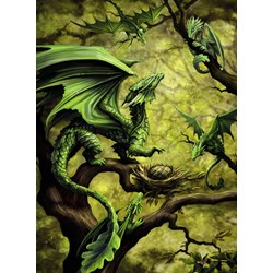 Ravensburger (14789) - Ann Stookey: "Dragon de la Forêt" - 500 pièces