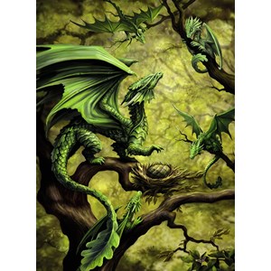 Ravensburger (14789) - Ann Stookey: "Dragon de la Forêt" - 500 pièces
