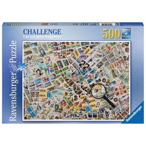 Ravensburger (14805) - "Stamps Challenge" - 500 pièces