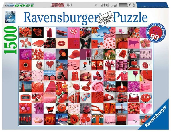 Ravensburger (16215) - "99 Beautiful Red Things" - 1500 pièces