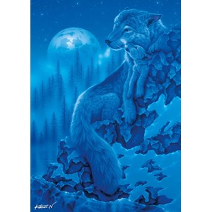 Ravensburger (19119) - "Midnight Wolves" - 1000 pièces