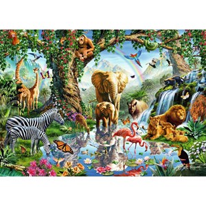 Ravensburger (19837) - "Aventures dans la Jungle" - 1000 pièces