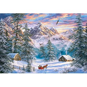 Castorland (C-104680) - "Christmas in the mountains" - 1000 pièces