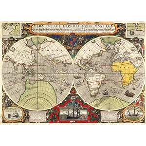 Clementoni (97024) - "World Map" - 2000 pièces