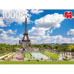 Jumbo (18847) - "Eiffel Tower in Summer, Paris" - 1000 pièces