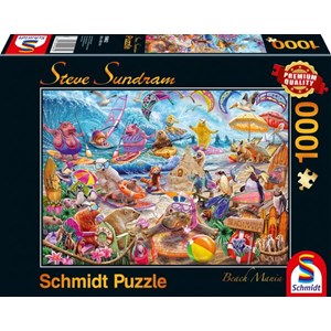 Schmidt Spiele (59662) - Steve Sundram: "Beach Mania" - 1000 pièces