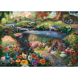 Schmidt Spiele (59636) - Thomas Kinkade: "Alice im Wunderlan" - 1000 pièces