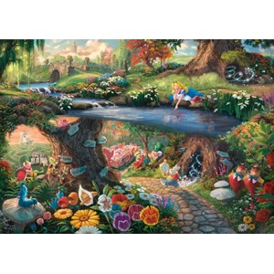 Schmidt Spiele (59636) - Thomas Kinkade: "Alice im Wunderlan" - 1000 pièces