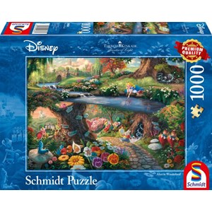 Schmidt Spiele (59636) - Thomas Kinkade: "Alice im Wunderlan" - 1000 pièces