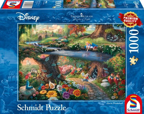 Schmidt Spiele (59636) - Thomas Kinkade: "Alice im Wunderlan" - 1000 pièces