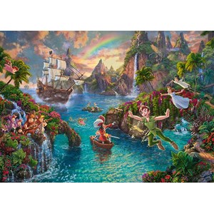 Schmidt Spiele (59635) - Thomas Kinkade: "Peter Pan" - 1000 pièces