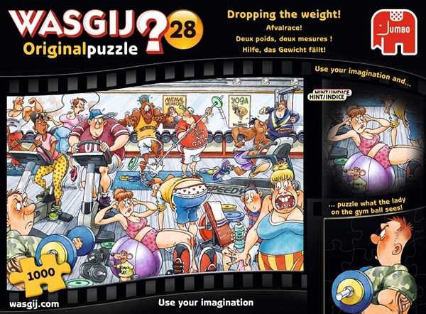 Jumbo (19156) - "Wasgij Original 28, Dropping the Weight" - 1000 pièces