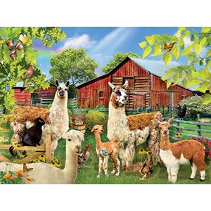 SunsOut (35032) - Lori Schory: "Six Llamas" - 1000 pièces