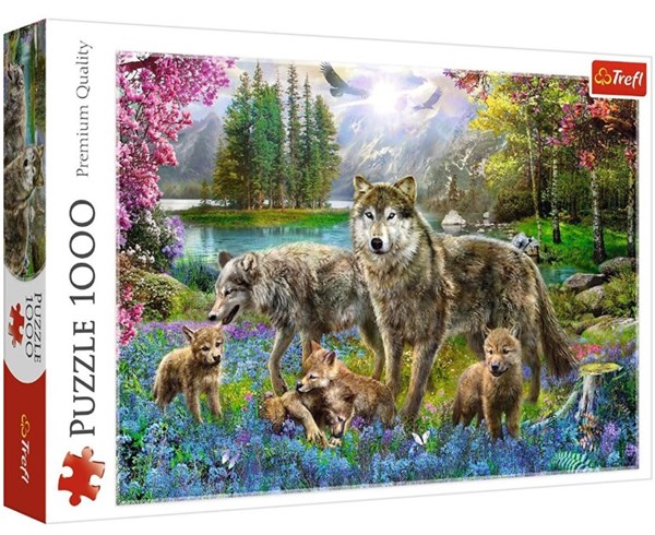 Trefl (10558) - "Famille de Loups" - 1000 pièces