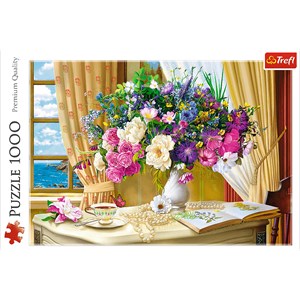 Trefl (10526) - "Flowers in the morning" - 1000 pièces
