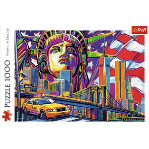 Trefl (10523) - "Colours of New York" - 1000 pièces