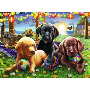 Ravensburger (12886) - "Pique-nique des Chiens" - 100 pièces