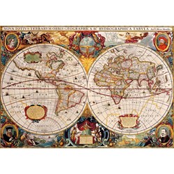 Bluebird Puzzle (70246) - "Antique World Map" - 1000 pièces