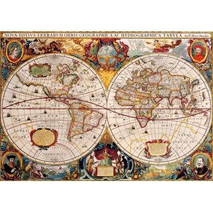 Bluebird Puzzle (70246) - "Antique World Map" - 1000 pièces