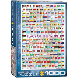 Eurographics (6000-0128) - "Drapeaux du monde" - 1000 pièces