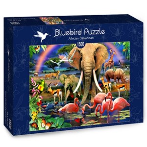 Bluebird Puzzle (70286) - "African Savannah" - 1500 pièces