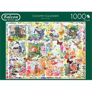Falcon (11190) - "Country Calendar" - 1000 pièces
