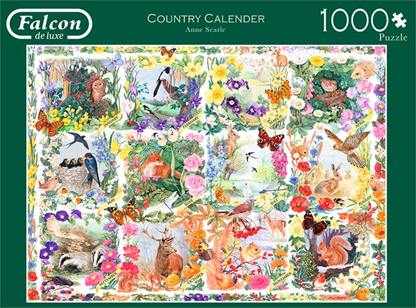Falcon (11190) - "Country Calendar" - 1000 pièces