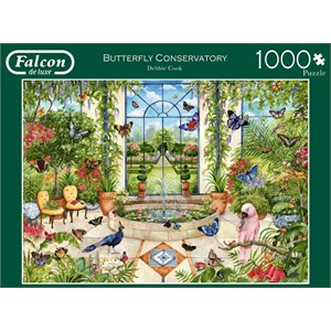 Falcon (11255) - Debbie Cook: "Butterfly Conservatory" - 1000 pièces