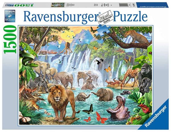 Ravensburger (16461) - "Waterfall Safari" - 1500 pièces