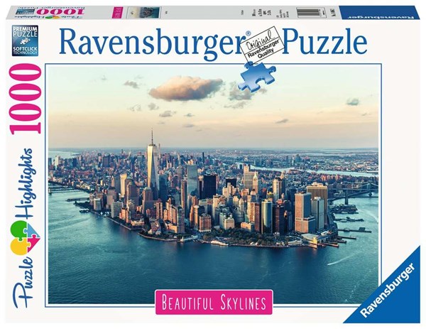 Ravensburger (14086) - "Beautiful Skylines, New York" - 1000 pièces