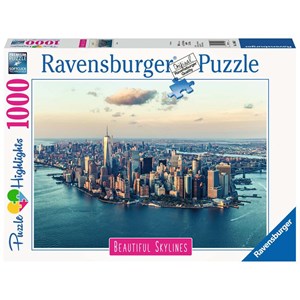 Ravensburger (14086) - "Beautiful Skylines, New York" - 1000 pièces