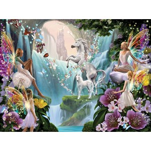 SunsOut (47230) - Garry Walton: "Unicorn and Fairy" - 1000 pièces