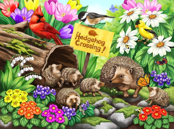SunsOut (63090) - "Hedgehog Crossing" - 1000 pièces