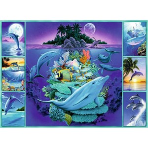 Ravensburger (13191) - "Dolphin Collage" - 300 pièces