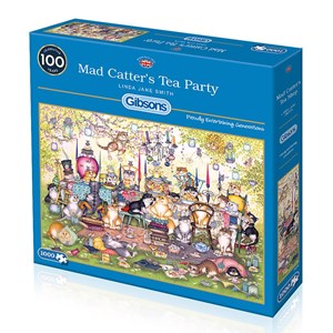 Gibsons (G6259) - Linda Jane Smith: "Mad Catter's Tea Party" - 1000 pièces