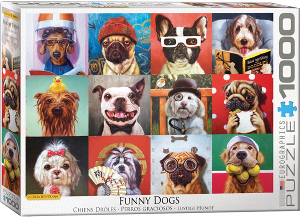 Eurographics (6000-5523) - Lucia Heffernan: "Funny Dogs" - 1000 pièces