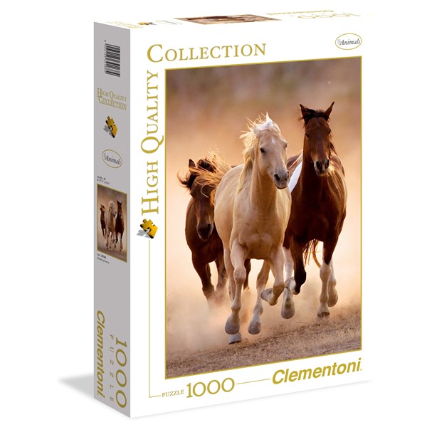 Clementoni (39168) - "Chevaux en Liberté" - 1000 pièces