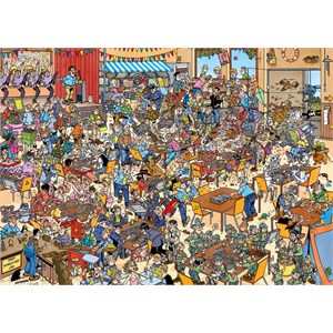 Jumbo (19090) - Jan van Haasteren: "National Championships Puzzling" - 1000 pièces