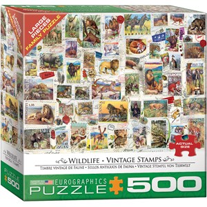 Eurographics (8500-5358) - Barbara Behr: "Wildlife Vintage Stamps" - 500 pièces