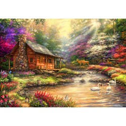 Bluebird Puzzle (70206) - Chuck Pinson: "Brookside Retreat" - 1000 pièces