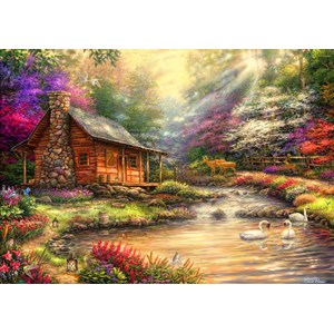 Bluebird Puzzle (70206) - Chuck Pinson: "Brookside Retreat" - 1000 pièces