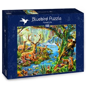 Bluebird Puzzle (70185) - Adrian Chesterman: "Forest Life" - 1500 pièces