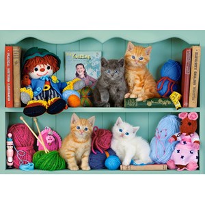 Castorland (B-53377) - "Kitten Shelves" - 500 pièces