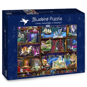 Bluebird Puzzle (70199) - "Library Adventures in Reading" - 3000 pièces