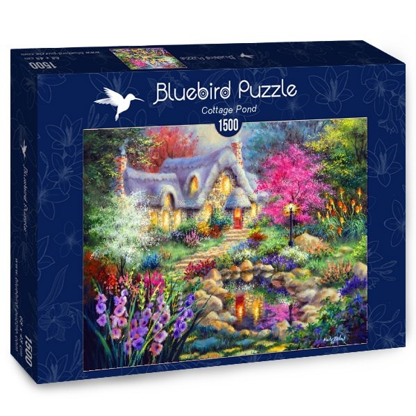 Bluebird Puzzle (70060) - Nicky Boehme: "Cottage Pond" - 1500 pièces