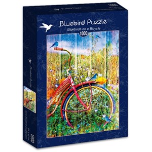 Bluebird Puzzle (70300) - "Bluebirds on a Bicycle" - 1000 pièces