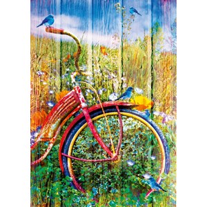 Bluebird Puzzle (70300) - "Bluebirds on a Bicycle" - 1000 pièces