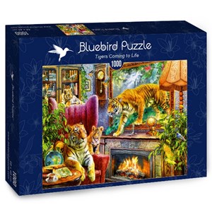 Bluebird Puzzle (70310) - "Tigers Coming to Life" - 1000 pièces